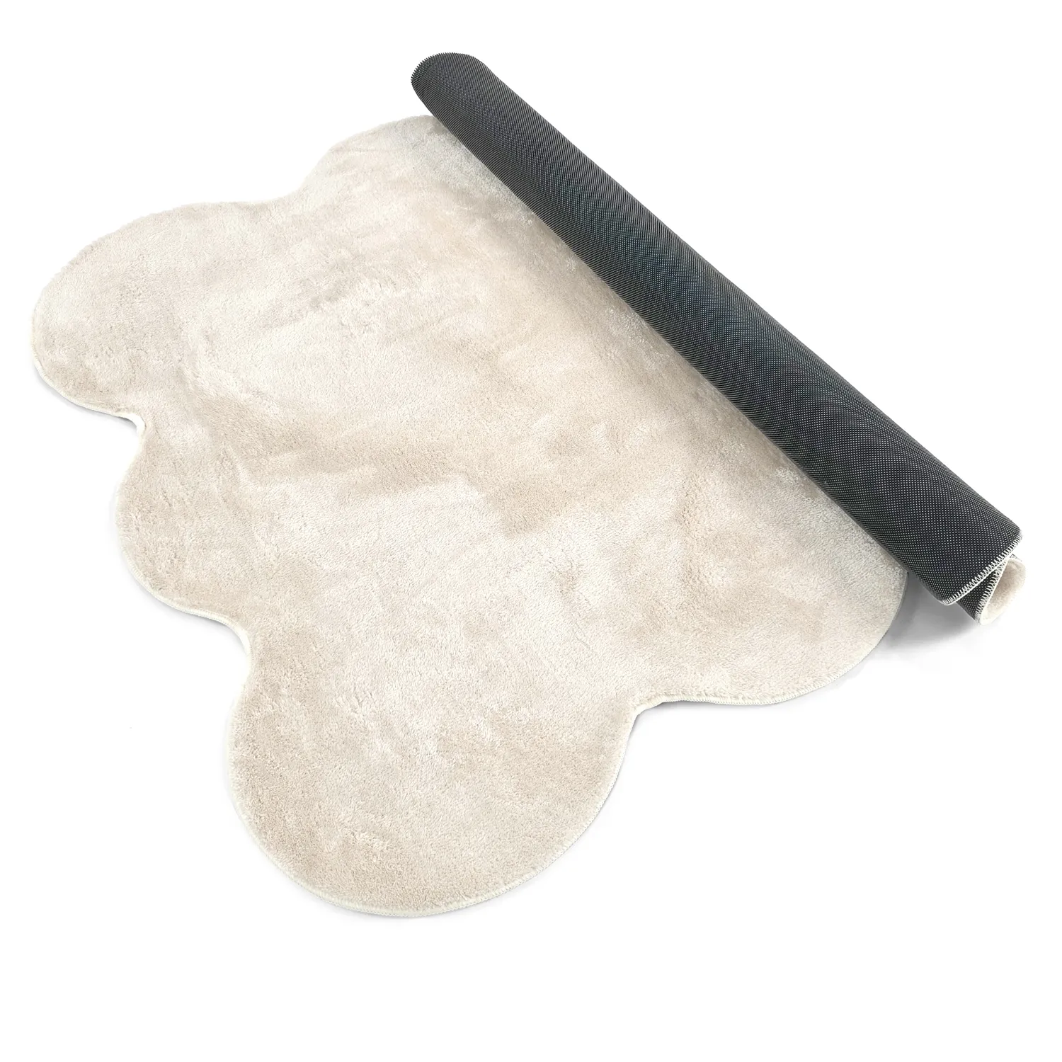 Vågig Ryamatta - Aranga Super Soft Fur (beige)