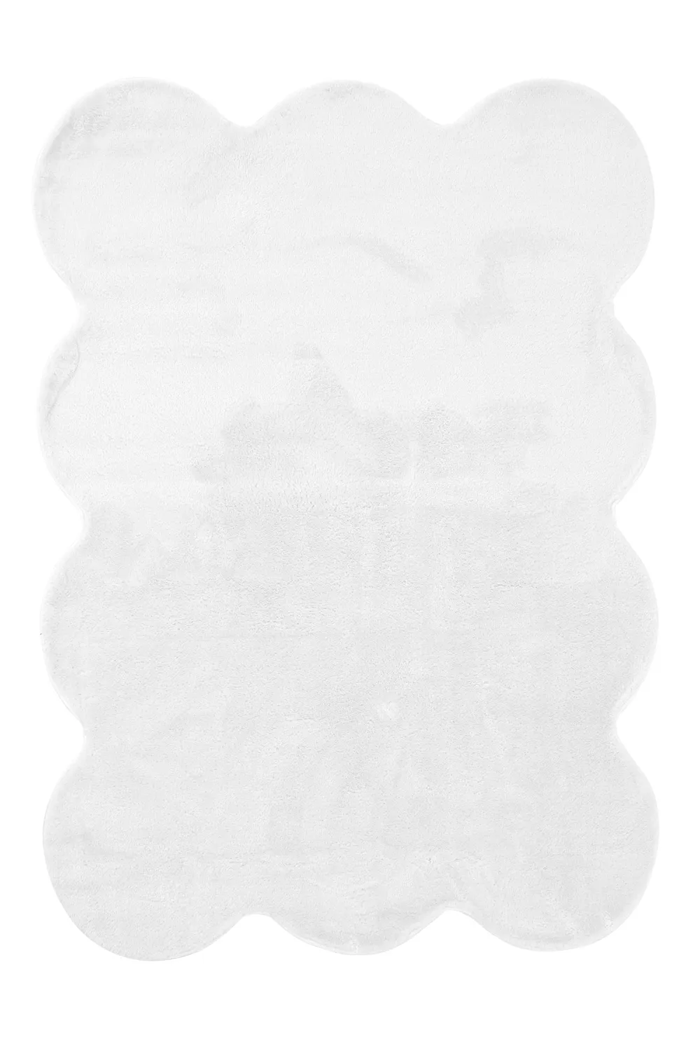 Vågig Ryamatta - Aranga Super Soft Fur (vit)