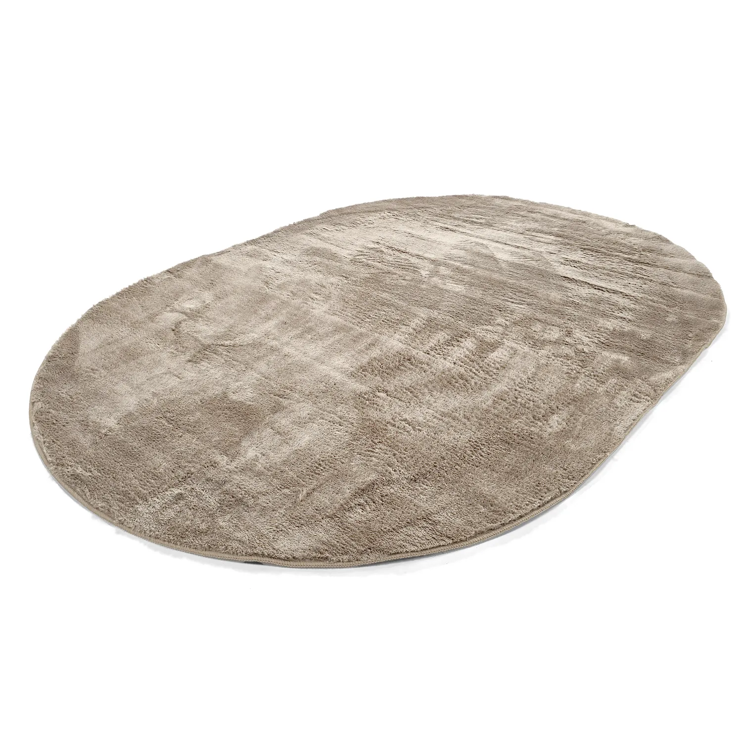Oval Ryamatta - Aranga Super Soft Fur (brun)