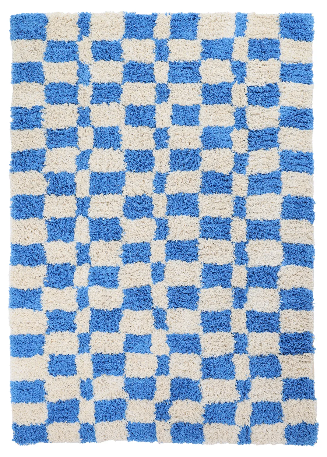 Ryamattor - Atrani Natural Cotton Shaggy (blå)