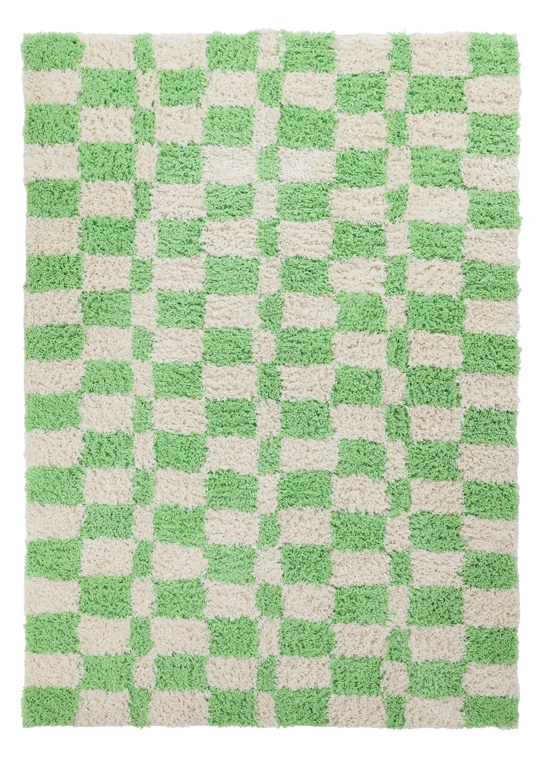 Ryamattor - Atrani Natural Cotton Shaggy (grön)