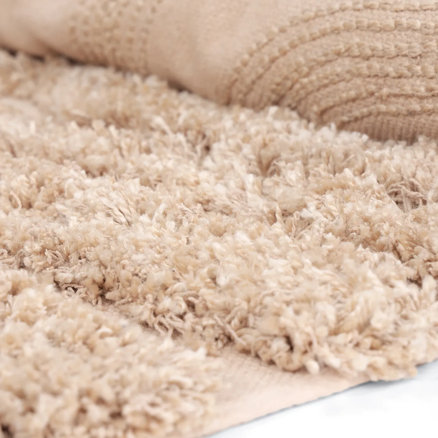 Ryamattor - Cazorla Natural Cotton Shaggy (beige)