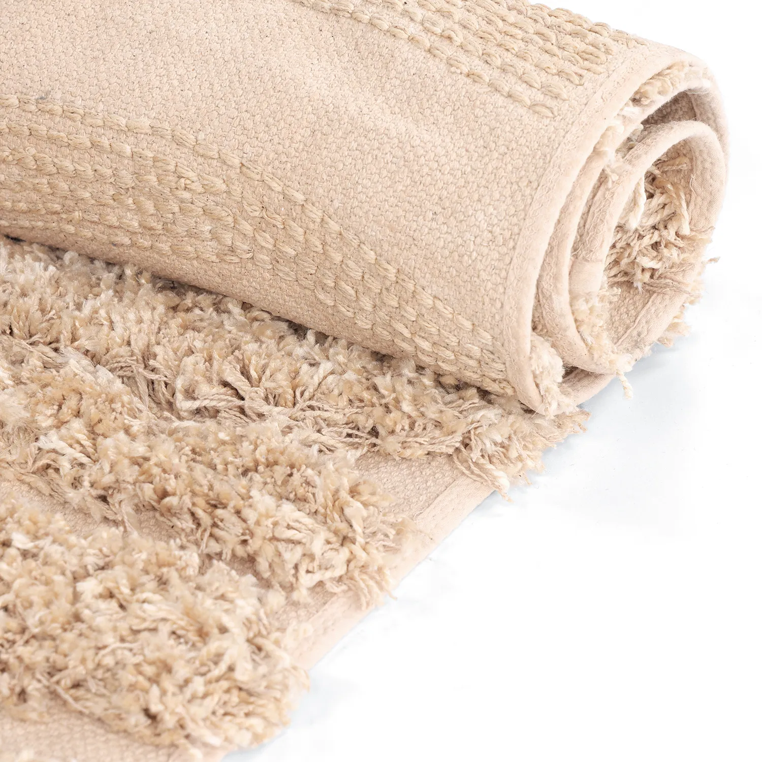 Ryamattor - Cazorla Natural Cotton Shaggy (beige)