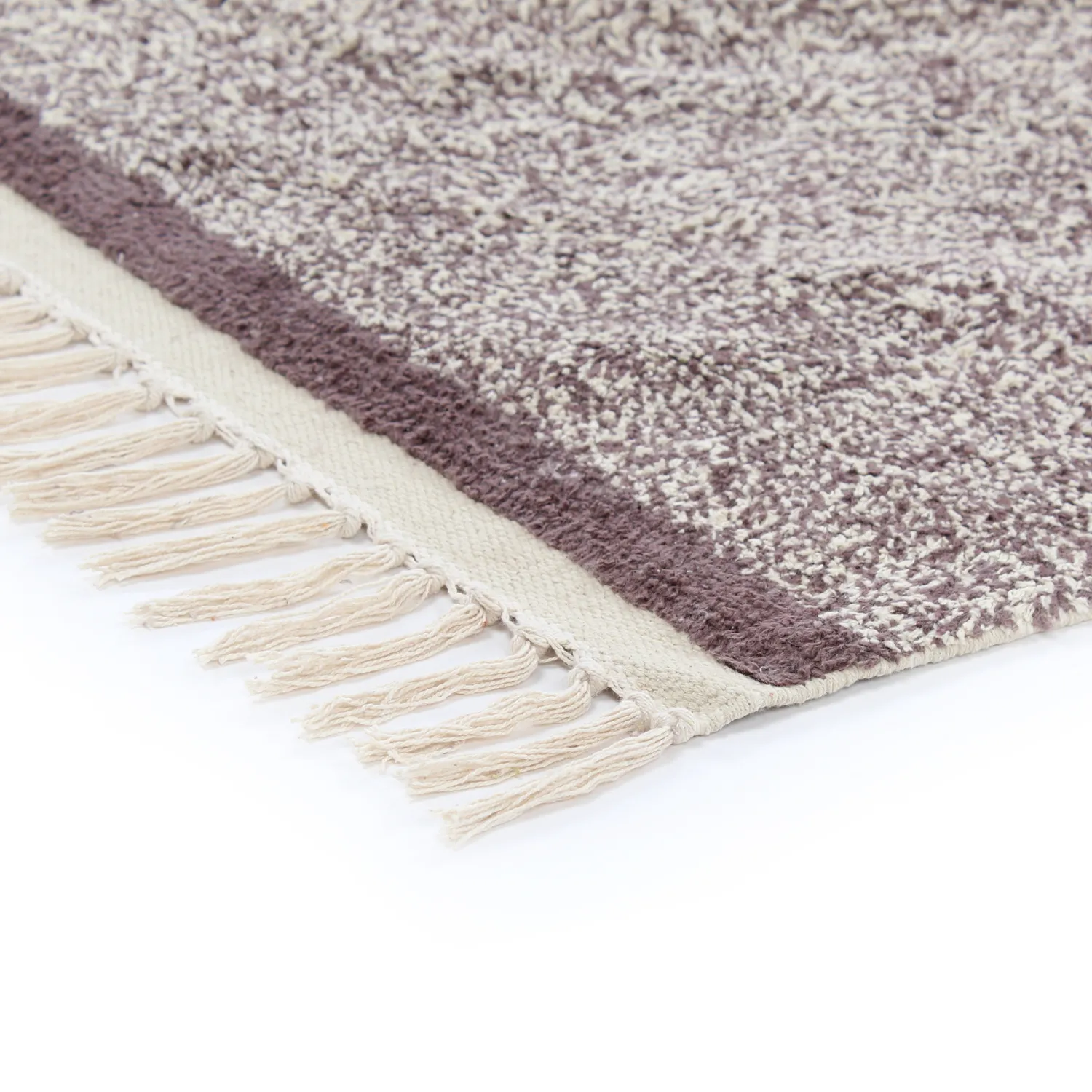 Ryamattor - Celina Natural Cotton Shaggy (beige/brun)