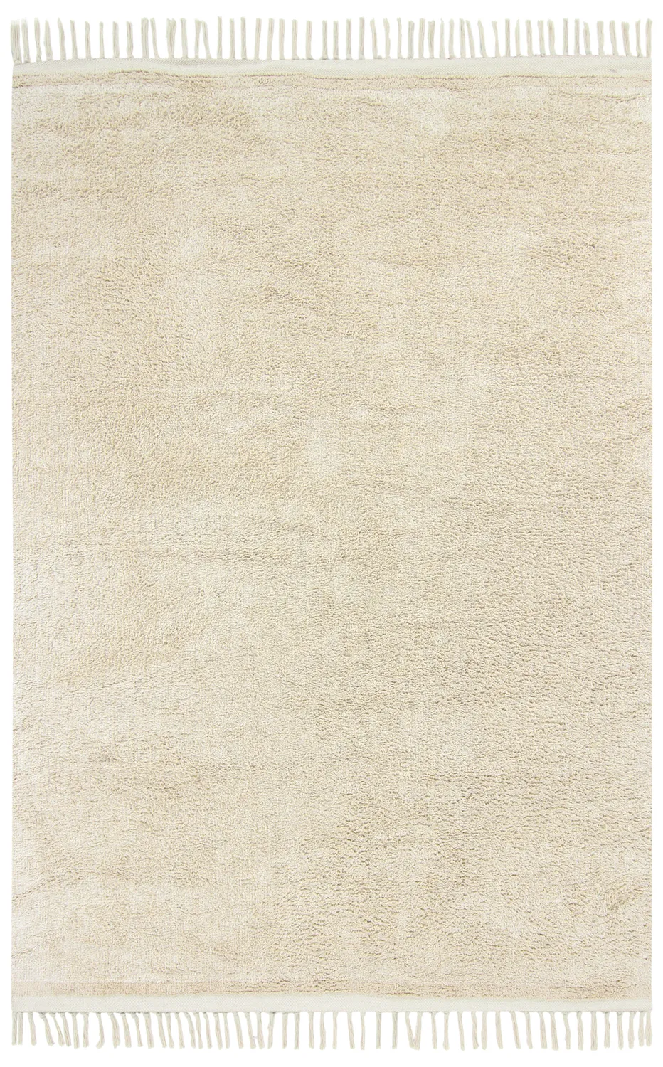 Ryamattor - Celina Natural Cotton Shaggy (offwhite/beige)