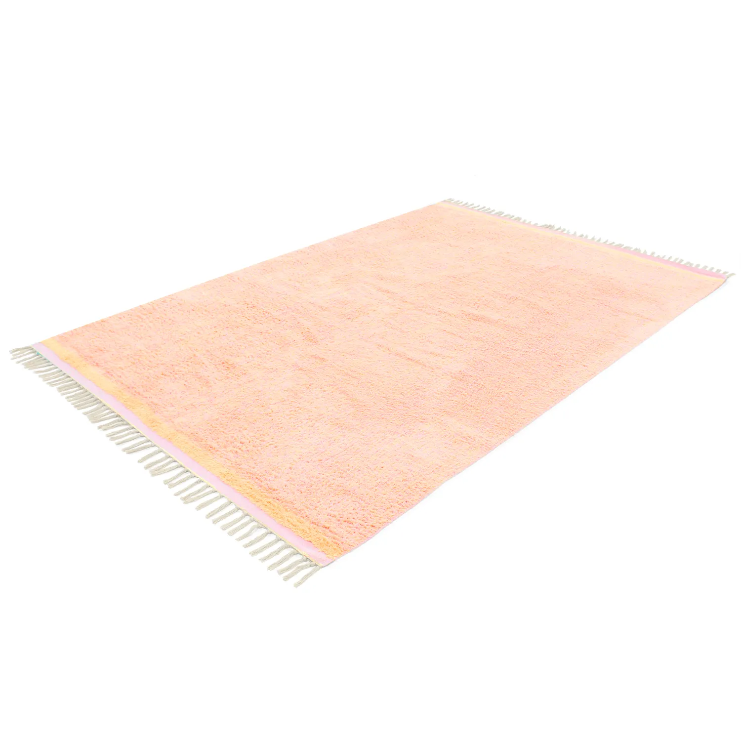Ryamattor - Celina Natural Cotton Shaggy (rosa/beige)
