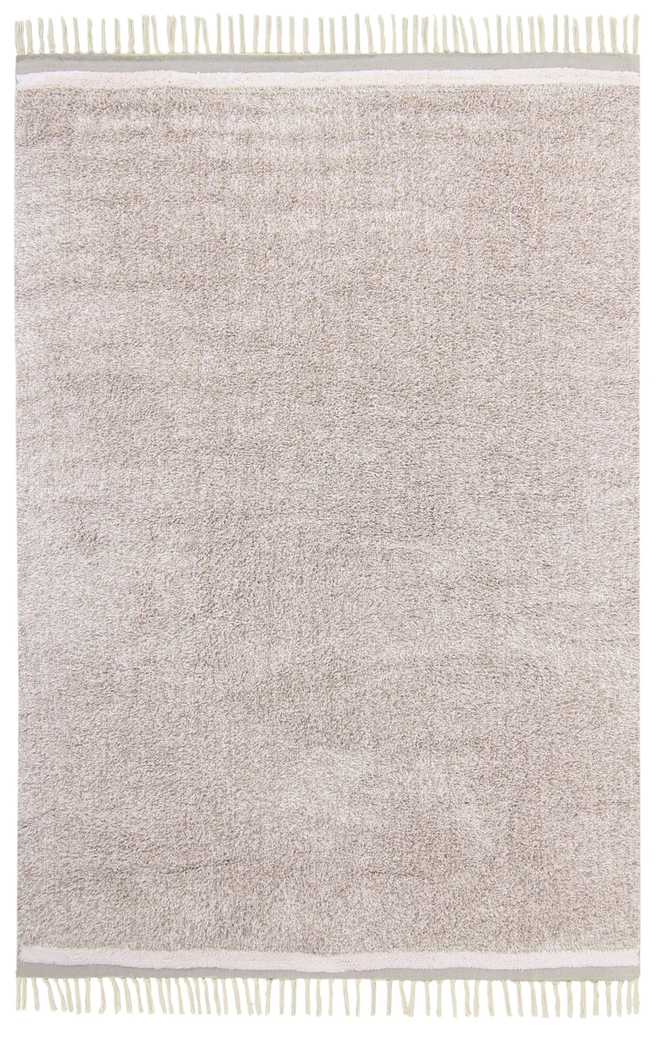 Ryamattor - Celina Natural Cotton Shaggy (taupe/lavendel)
