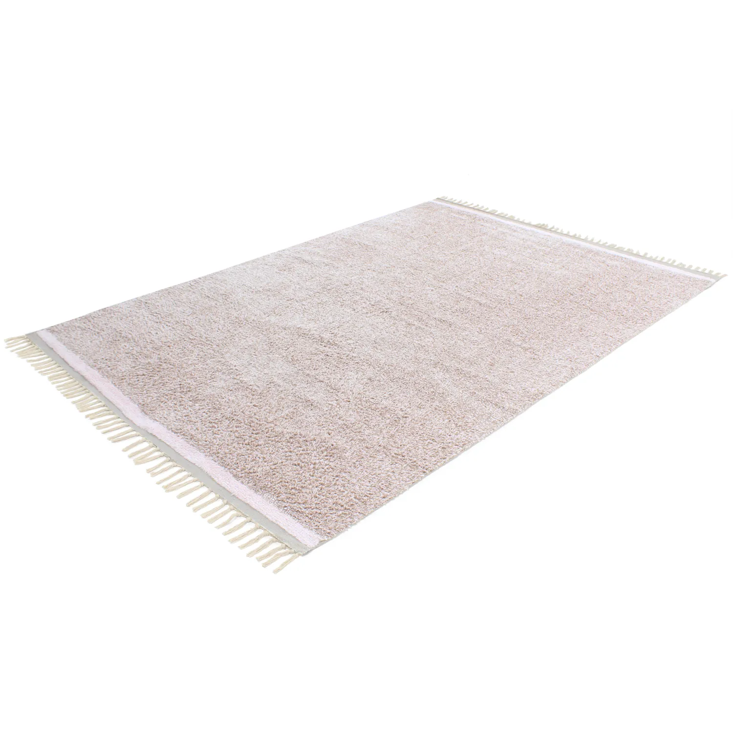Ryamattor - Celina Natural Cotton Shaggy (taupe/lavendel)