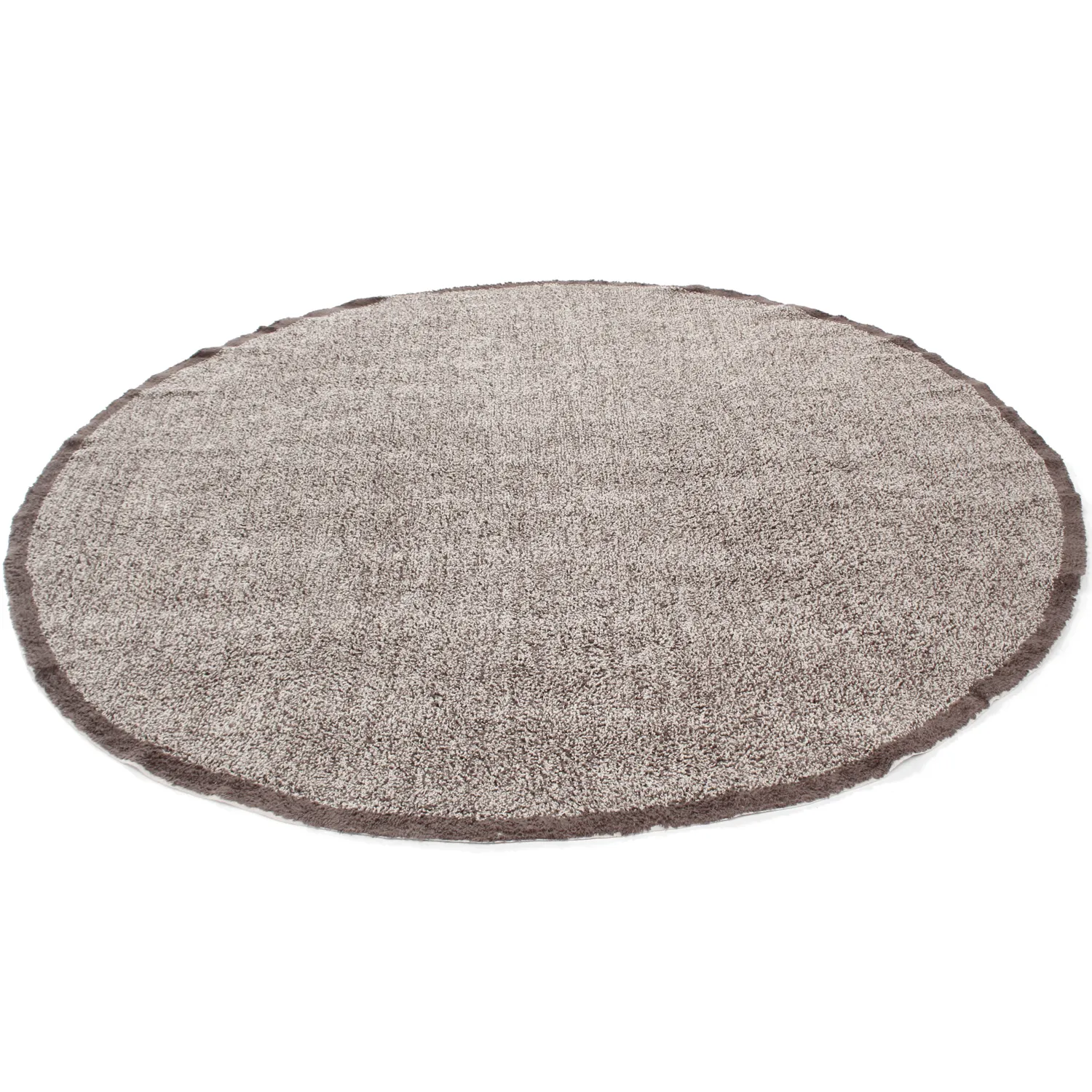 Rund matta - Celina Natural Cotton Shaggy (beige/brun)