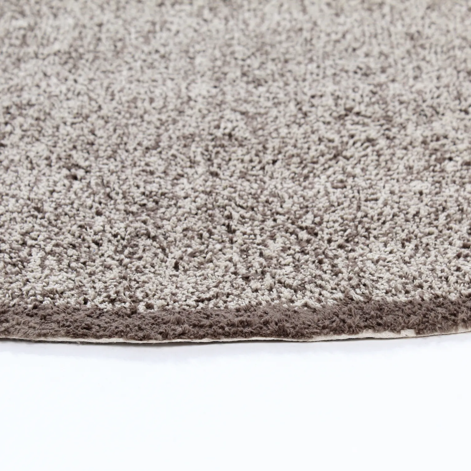 Rund matta - Celina Natural Cotton Shaggy (beige/brun)