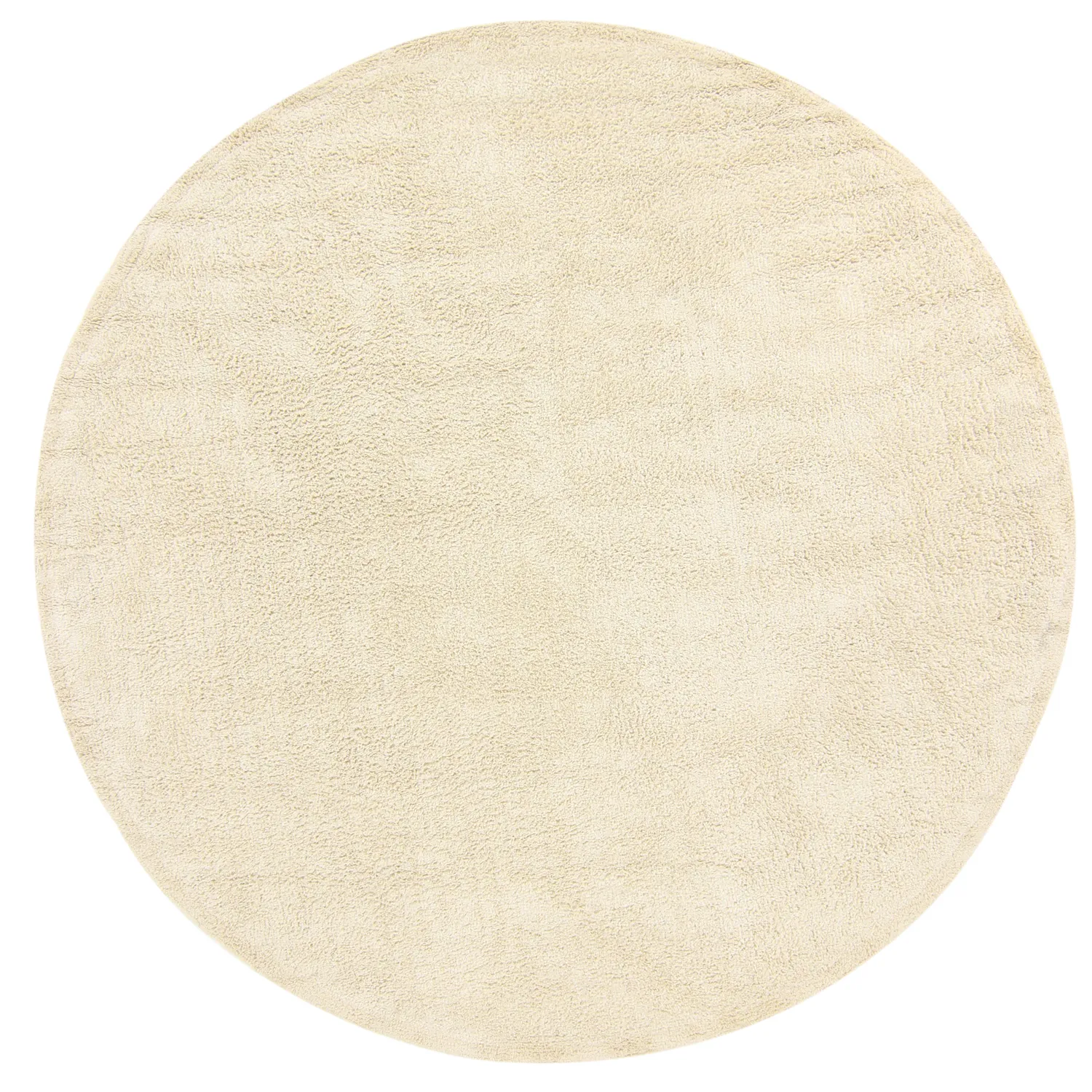 Rund matta - Celina Natural Cotton Shaggy (offwhite/beige)