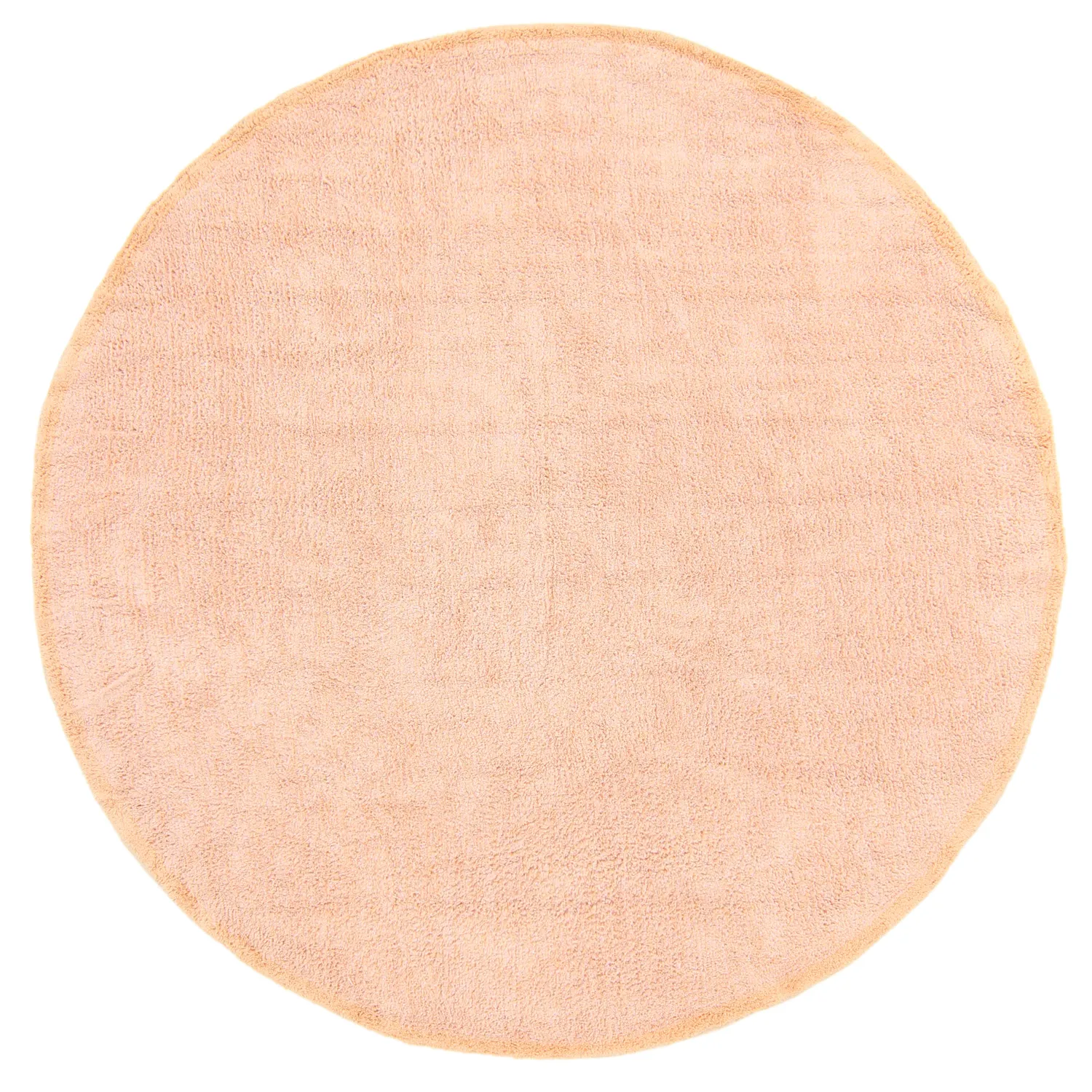 Rund matta - Celina Natural Cotton Shaggy (rosa/beige)