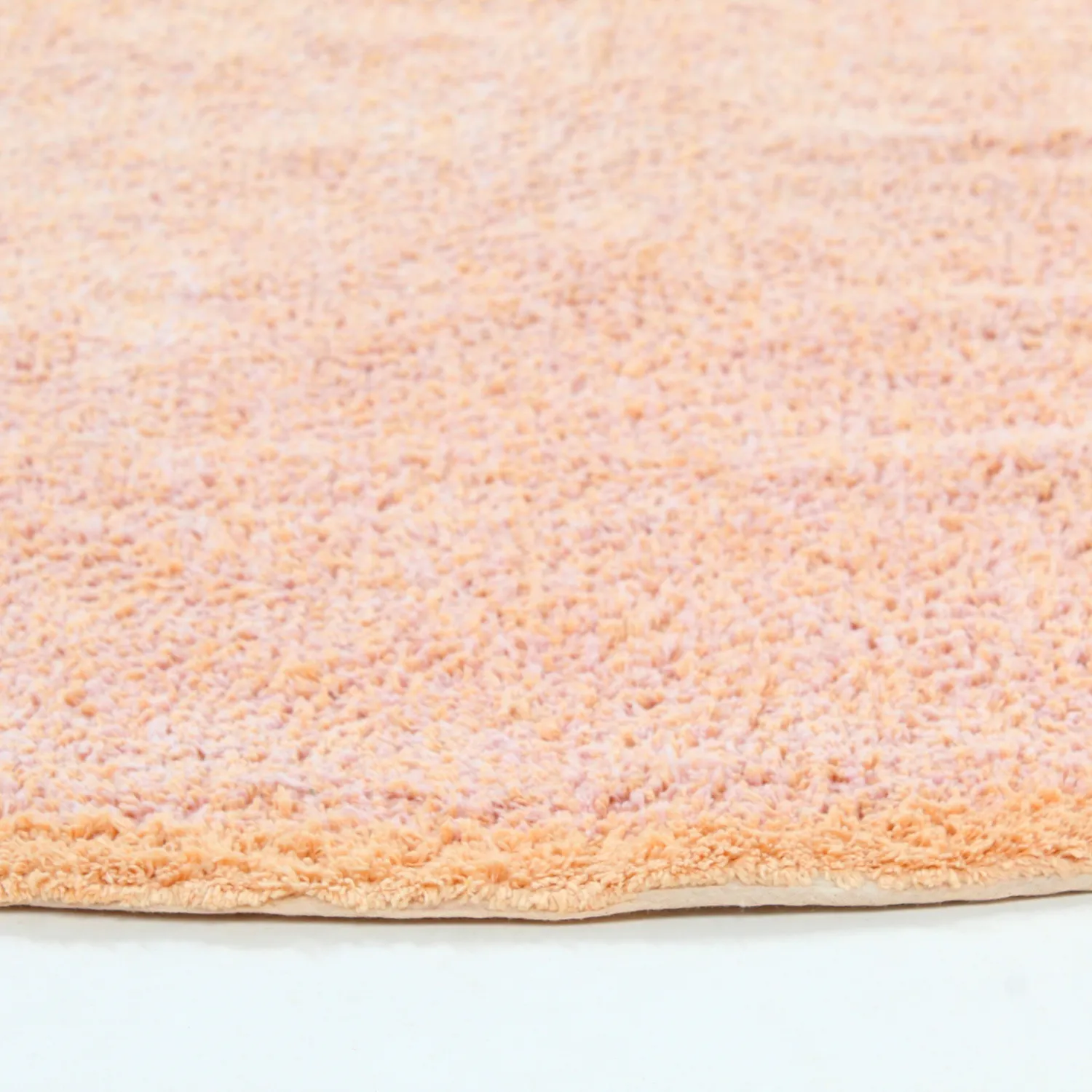 Rund matta - Celina Natural Cotton Shaggy (rosa/beige)