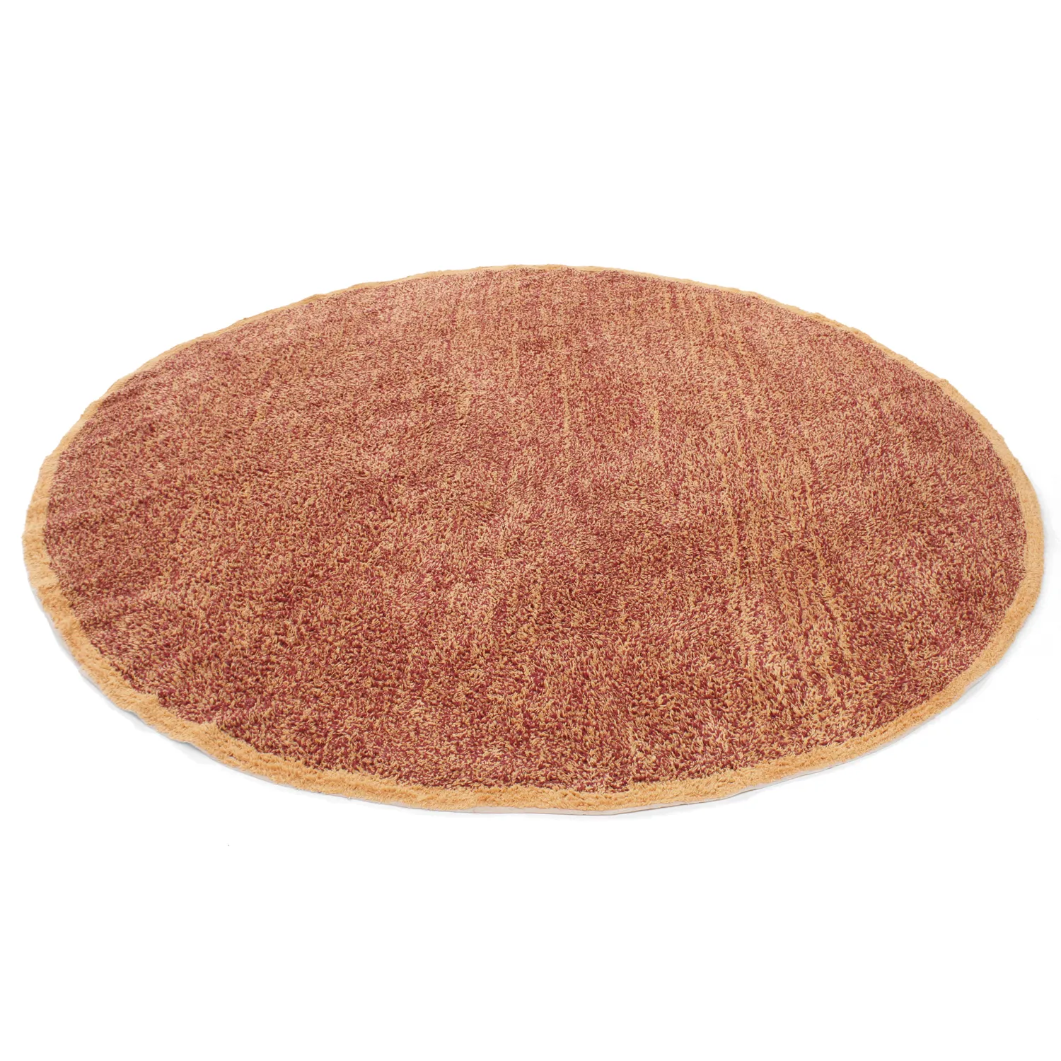 Rund matta - Celina Natural Cotton Shaggy (röd)