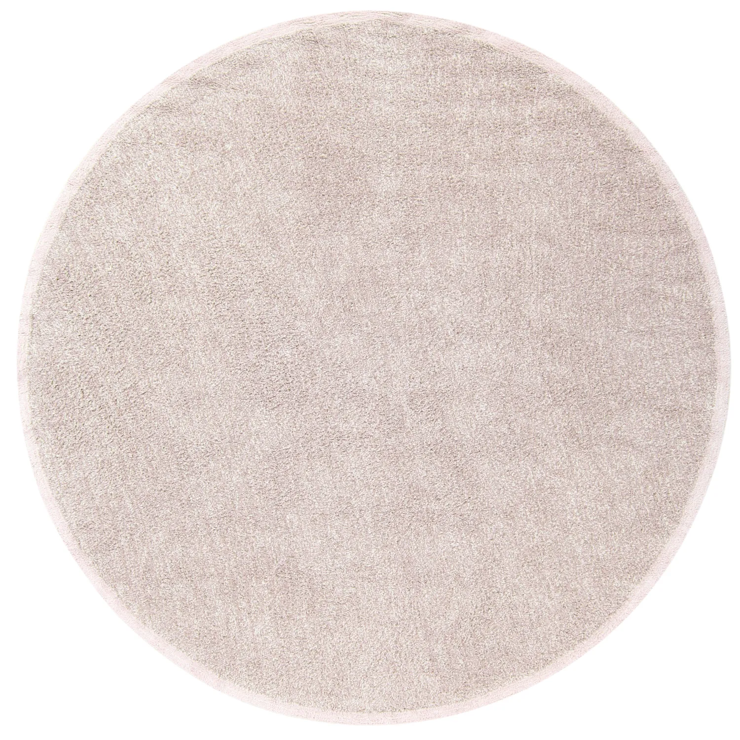 Rund matta - Celina Natural Cotton Shaggy (taupe/lavendel)