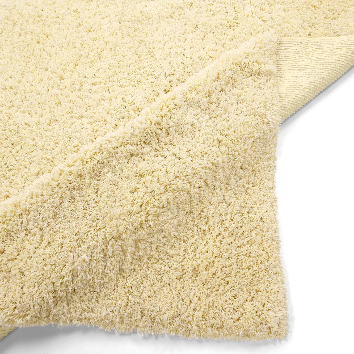 Ryamattor - Combarro Solid Cotton Shaggy (ljusgul)