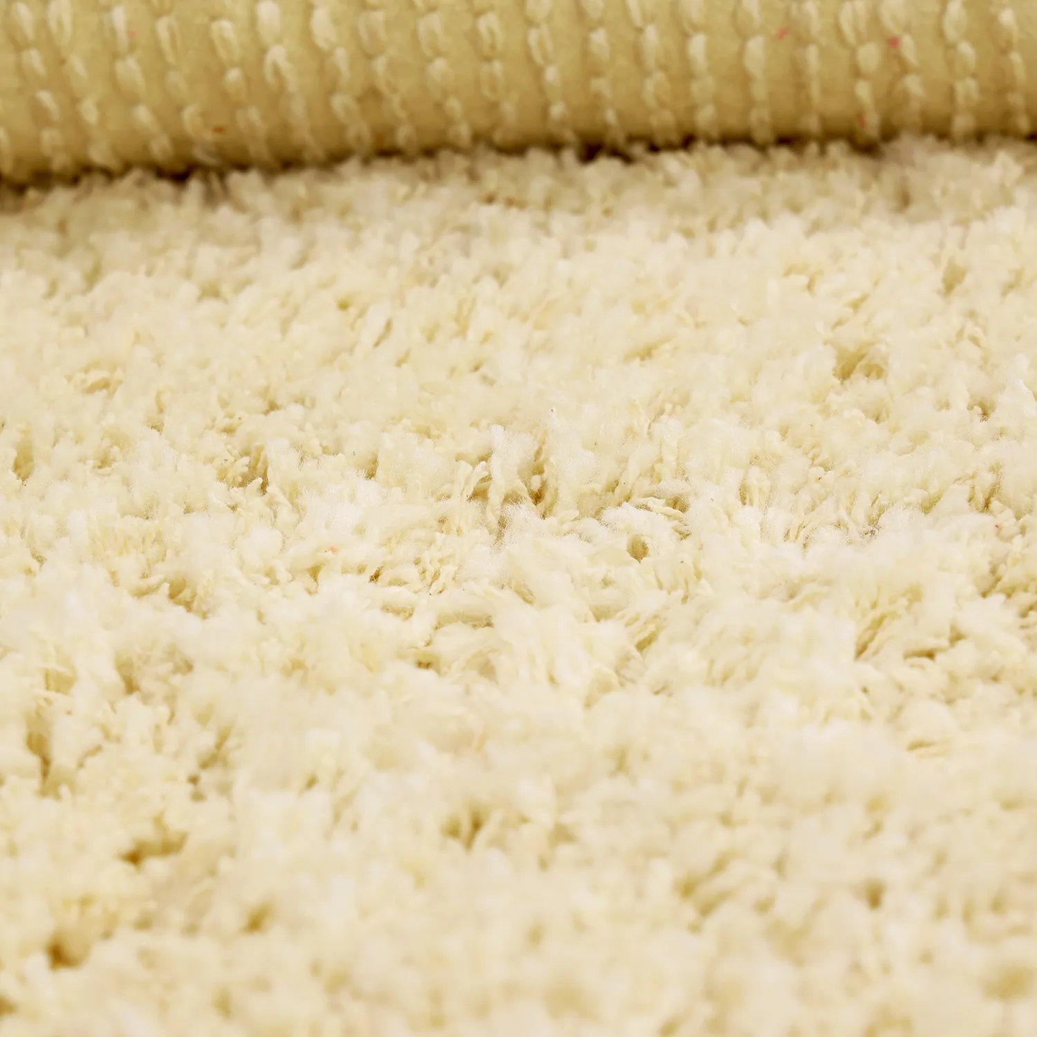 Ryamattor - Combarro Solid Cotton Shaggy (ljusgul)
