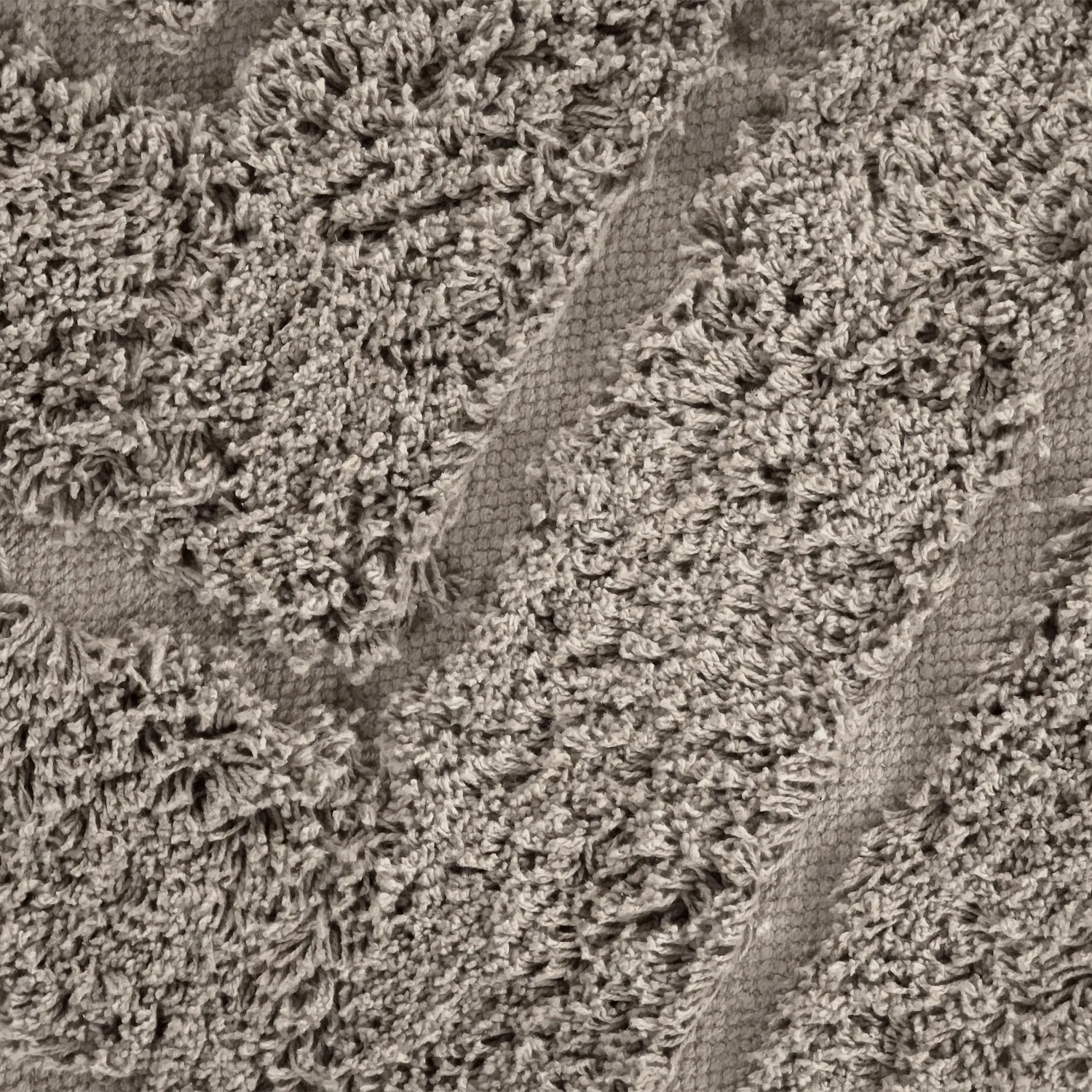 Rund matta - Conara Natural Cotton Shaggy (taupe)