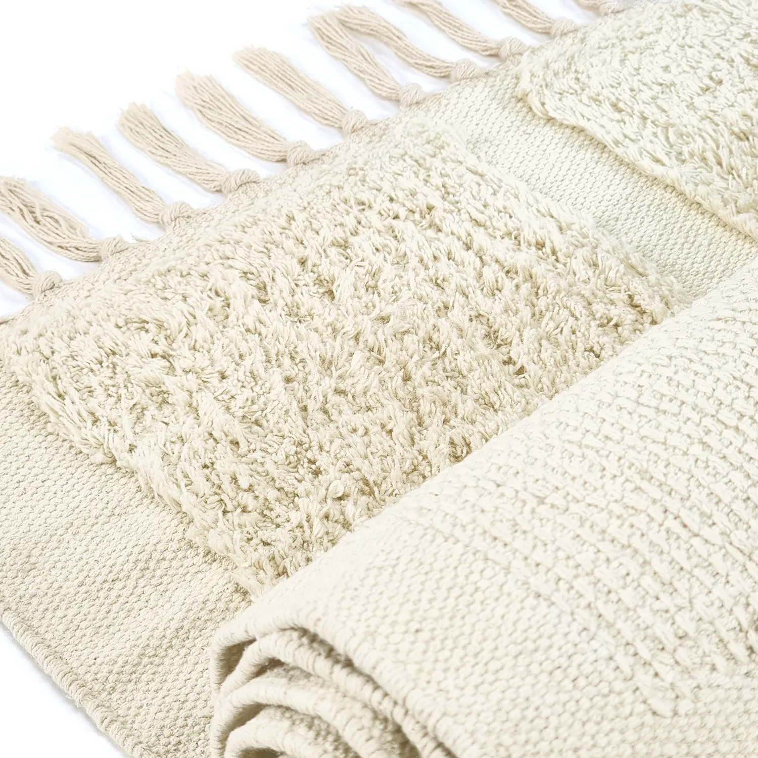Ryamattor - Cyrus Natural Cotton Shaggy (beige)