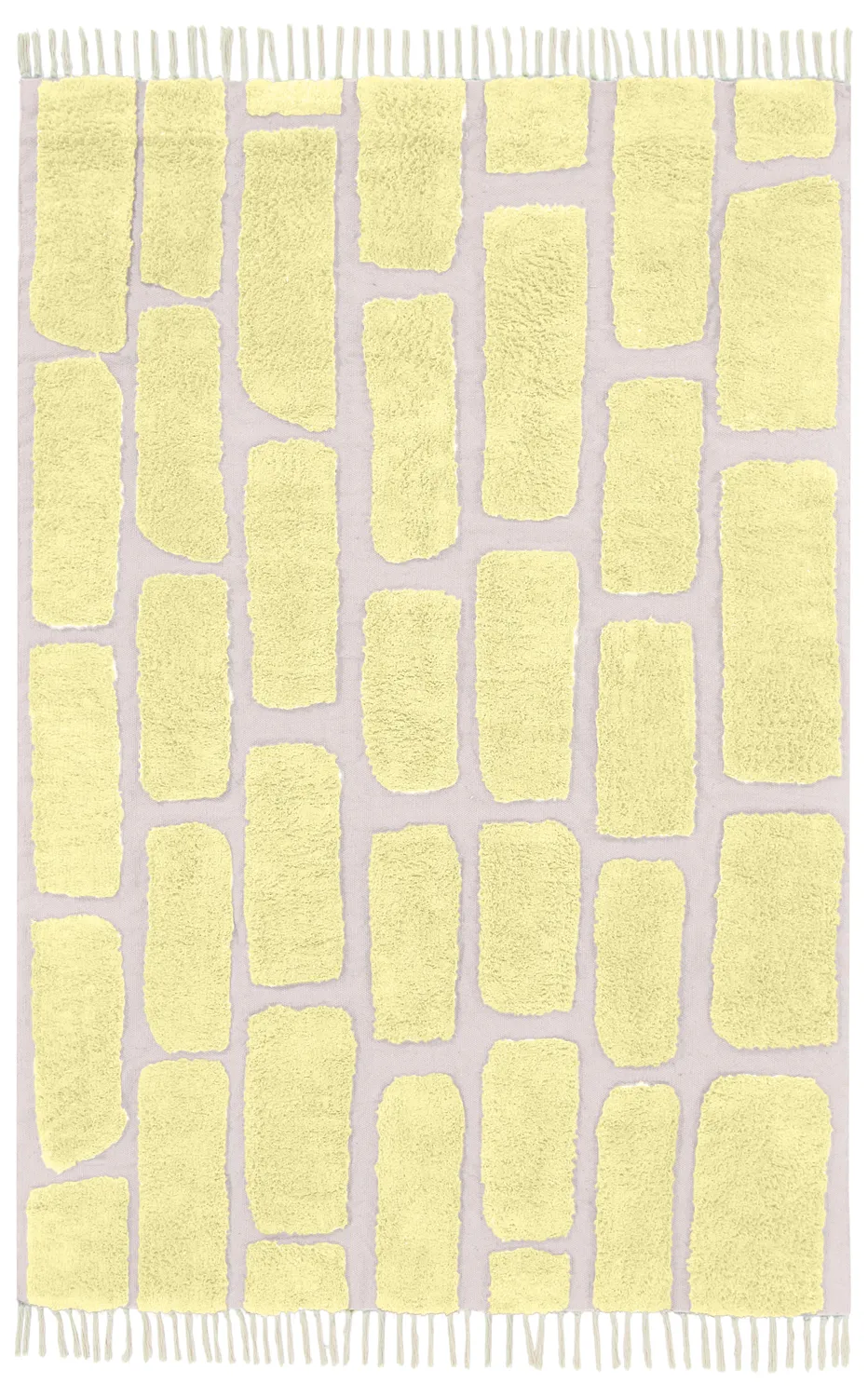 Ryamattor - Cyrus Natural Cotton Shaggy (gul)