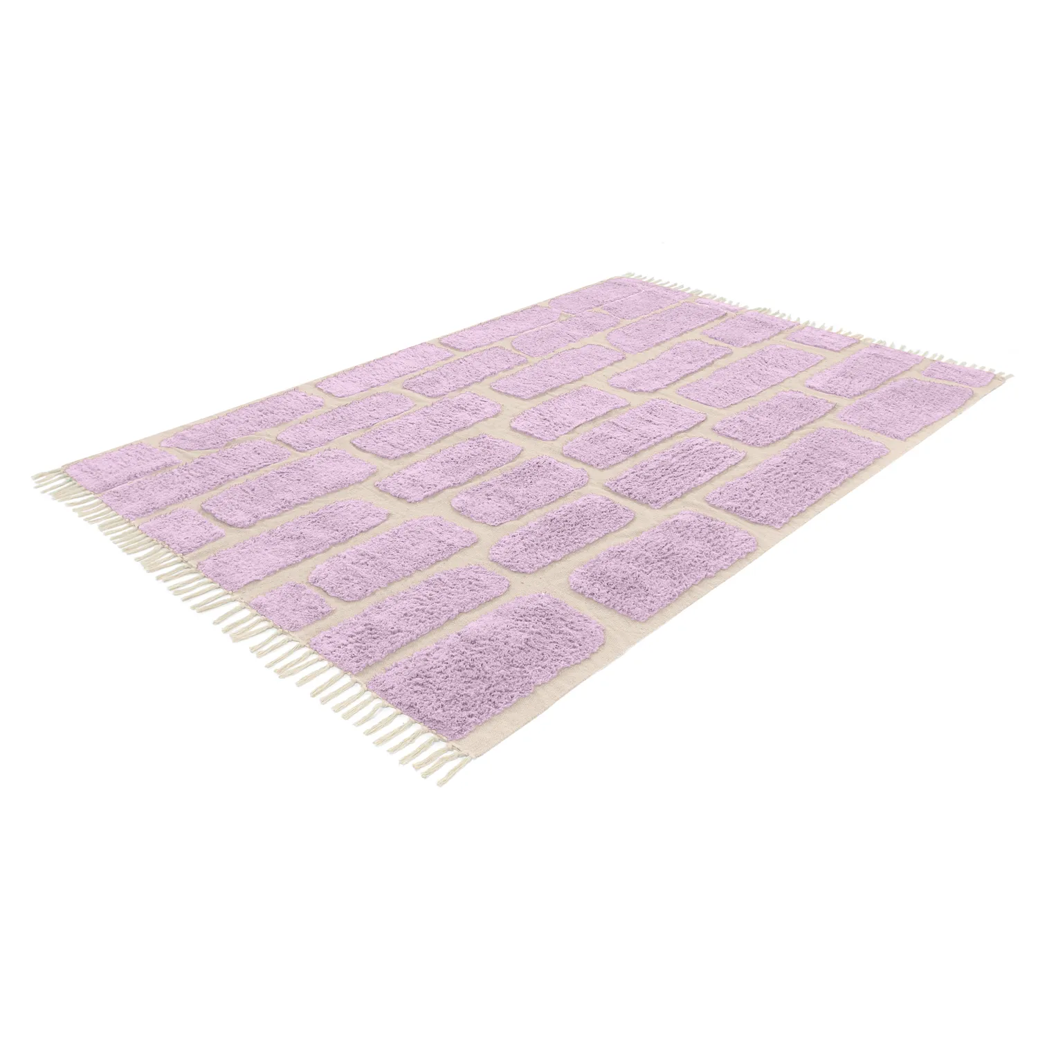 Ryamattor - Cyrus Natural Cotton Shaggy (lila)