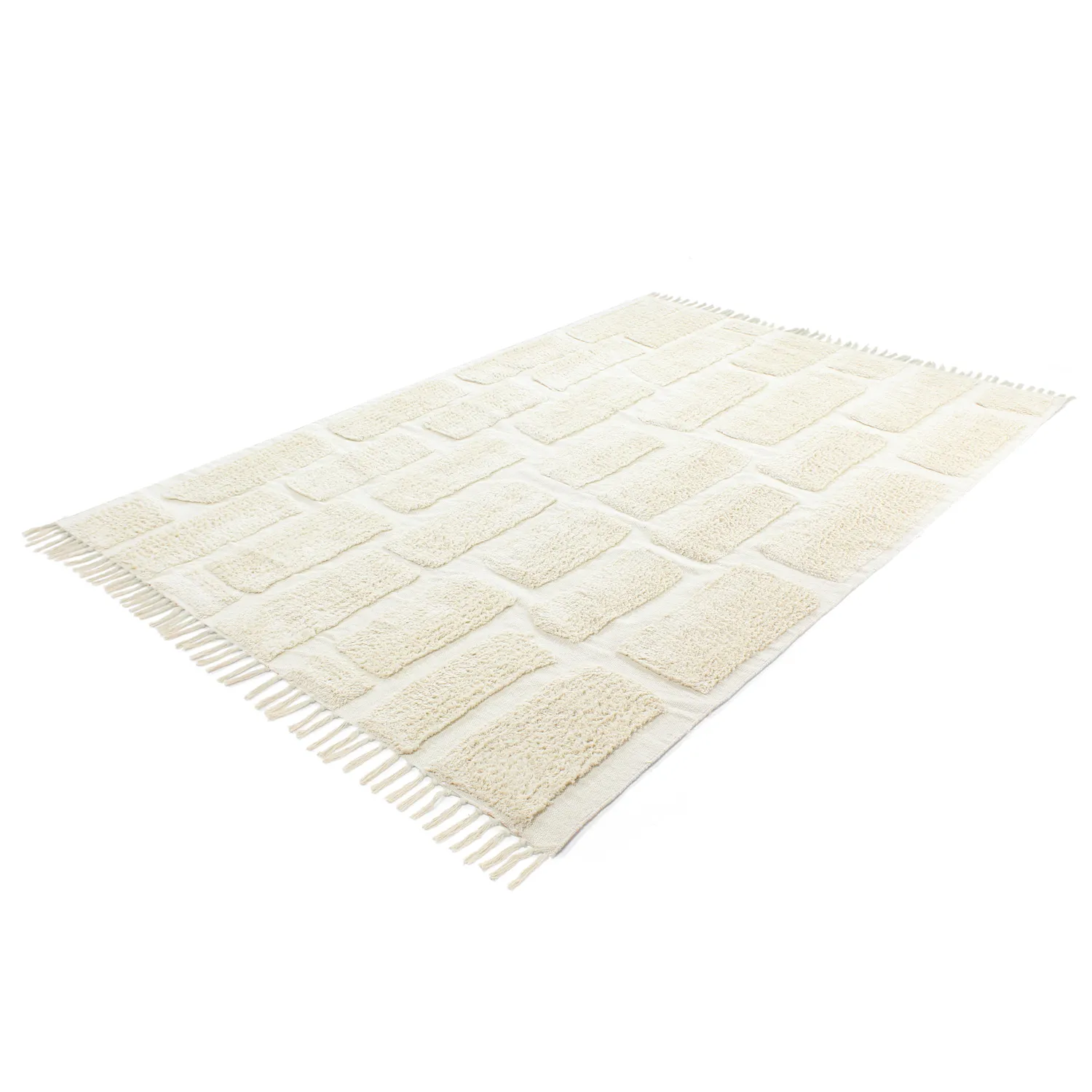 Ryamattor - Cyrus Natural Cotton Shaggy (offwhite)