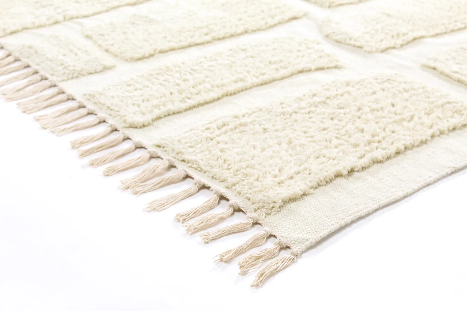 Ryamattor - Cyrus Natural Cotton Shaggy (offwhite)
