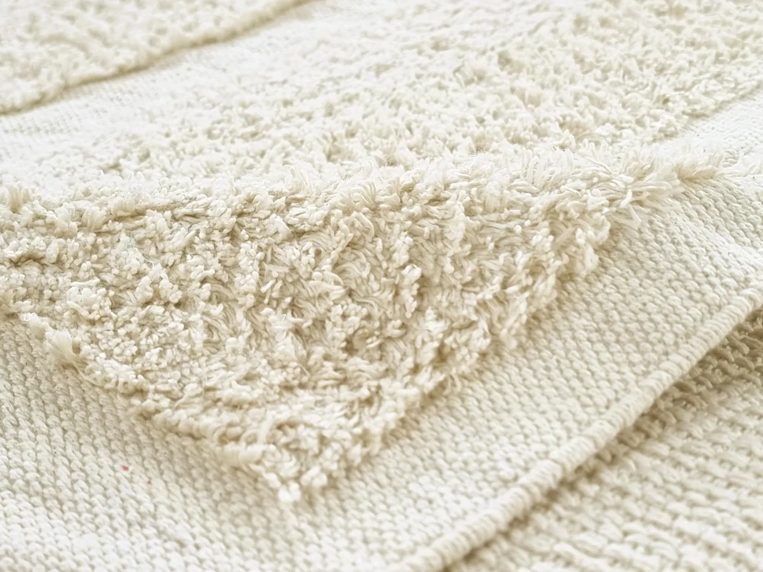 Ryamattor - Cyrus Natural Cotton Shaggy (offwhite)
