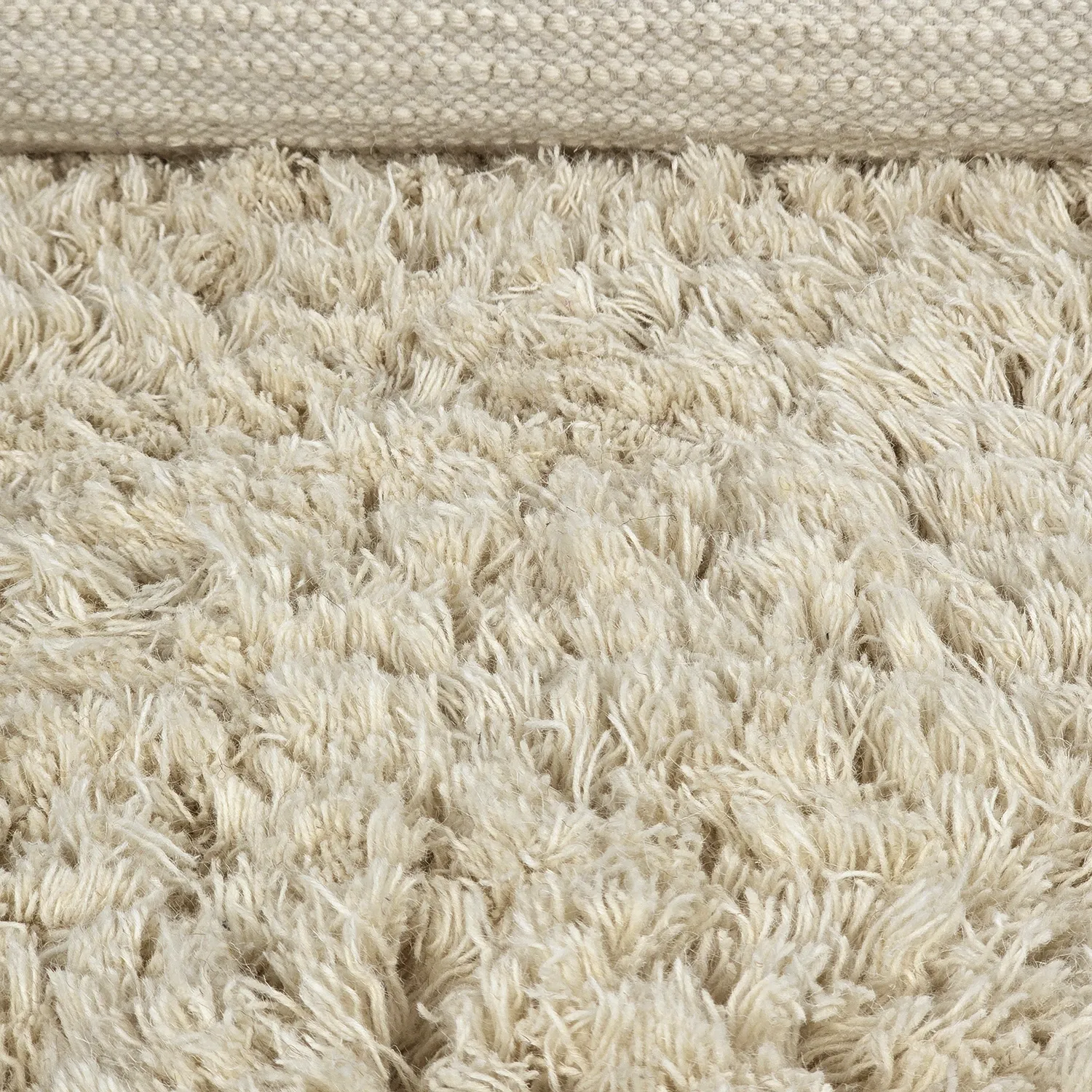 Ryamatta - Fassale Hand Woven Wool Shaggy (cream)