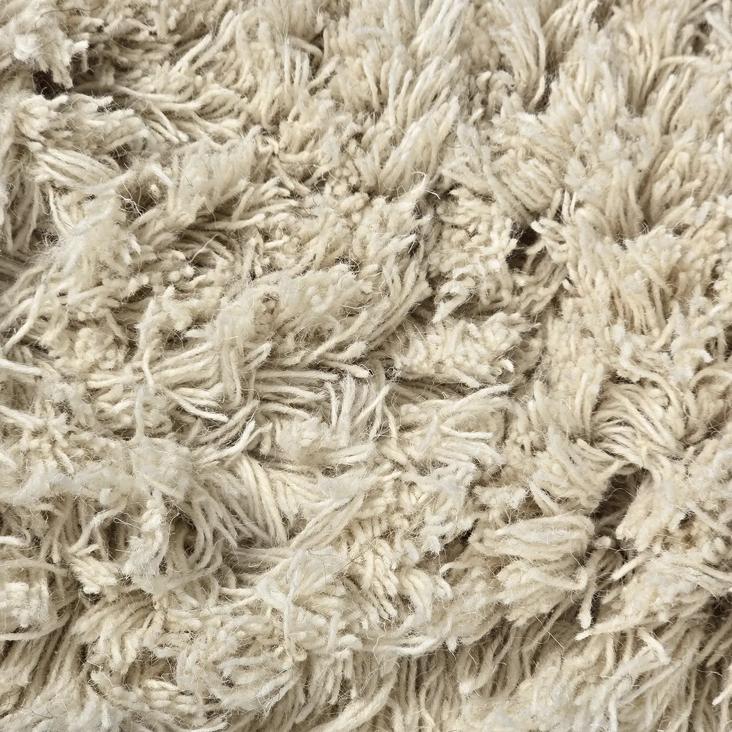 Ryamatta - Fassale Hand Woven Wool Shaggy (cream)