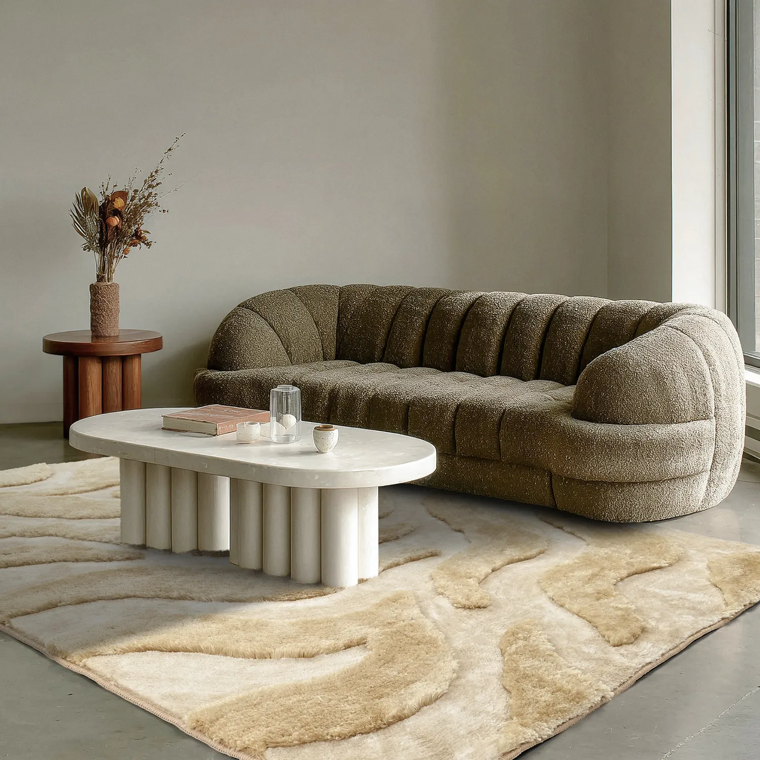 Ryamattor - Fergana (cream/beige)
