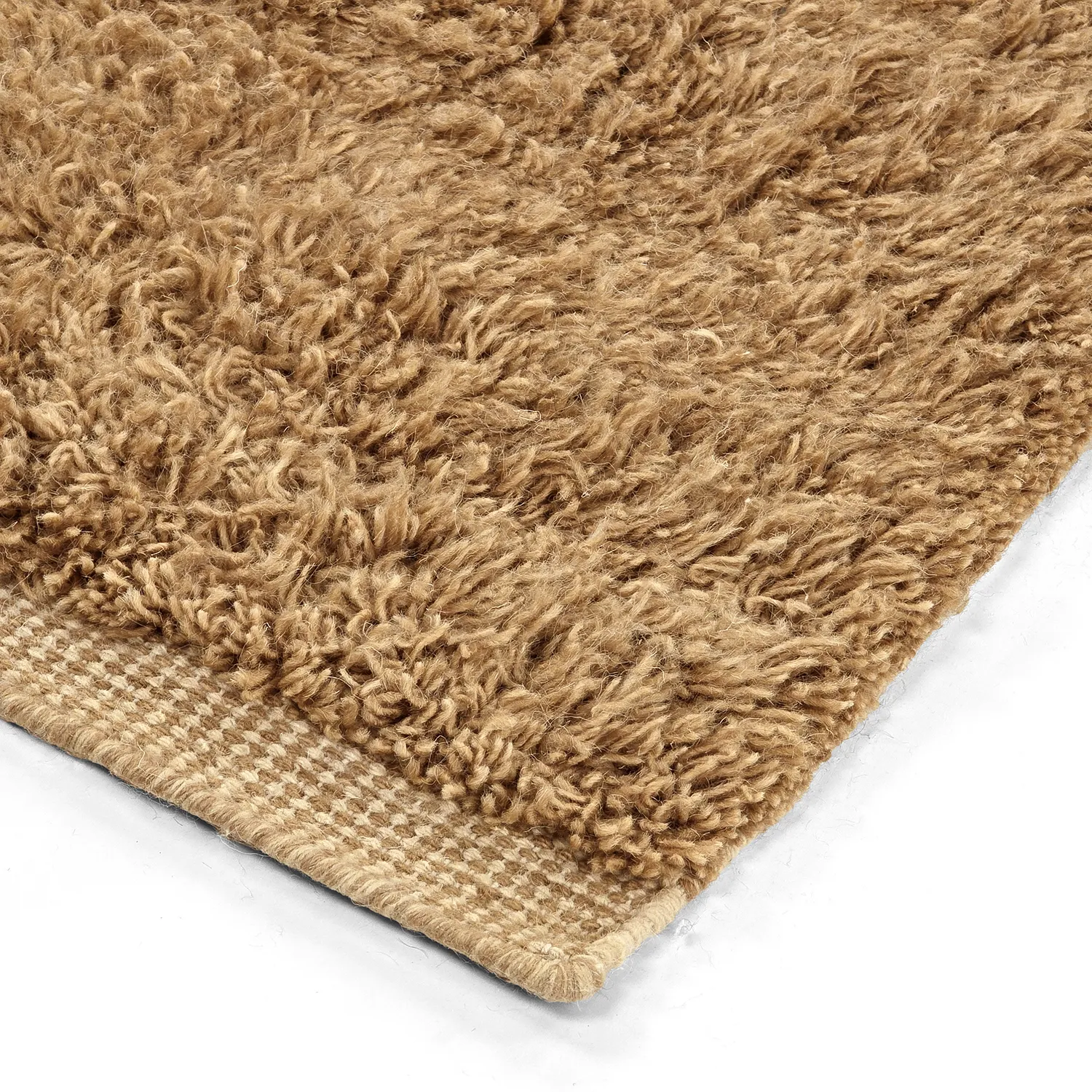 Ryamattor - Kiberg Hand Woven Wool Shaggy (beige)