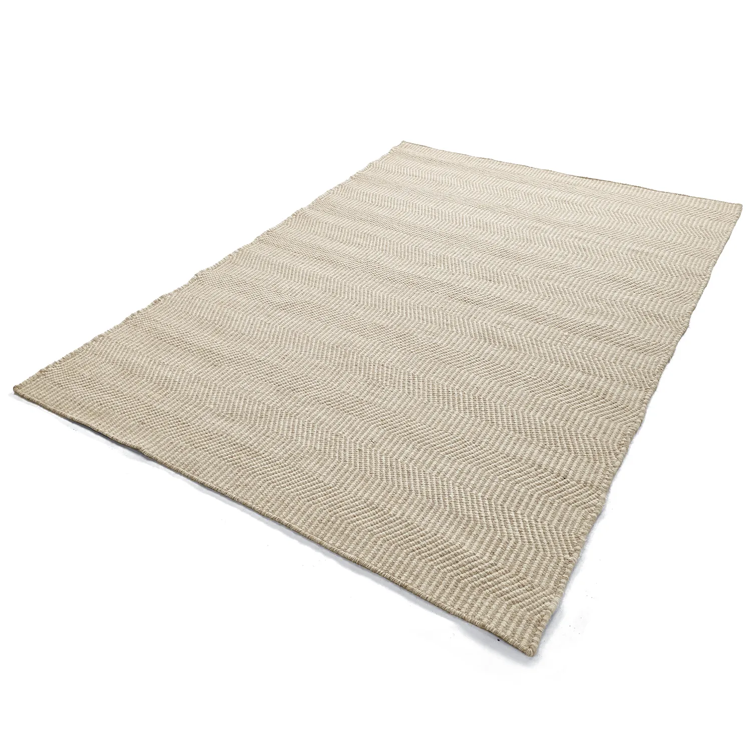 Ullmatta - Larkana (beige/vit)