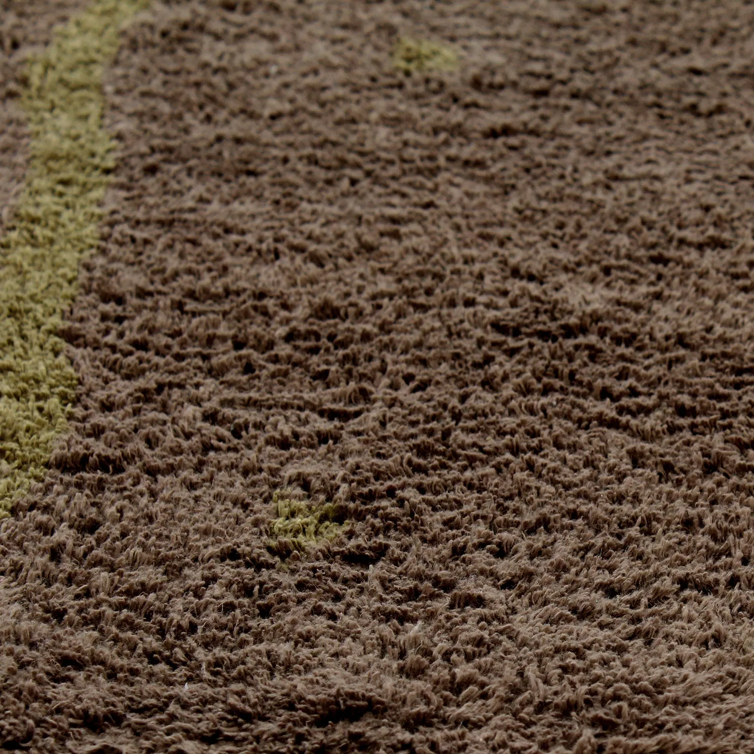 Ryamattor - Leora Natural Cotton Shaggy (brun/oliv)