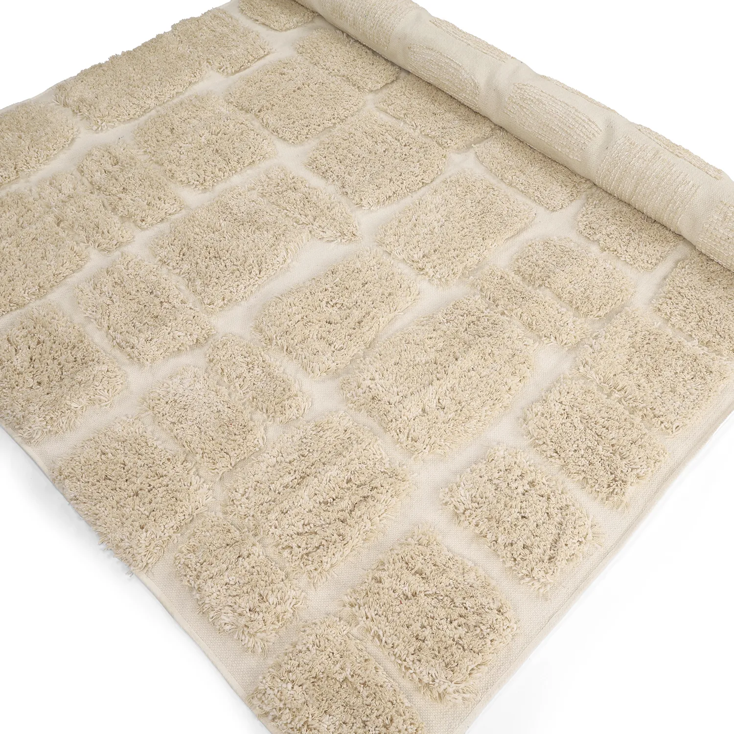 Ryamattor - Otranto Natural Cotton Shaggy (offwhite)