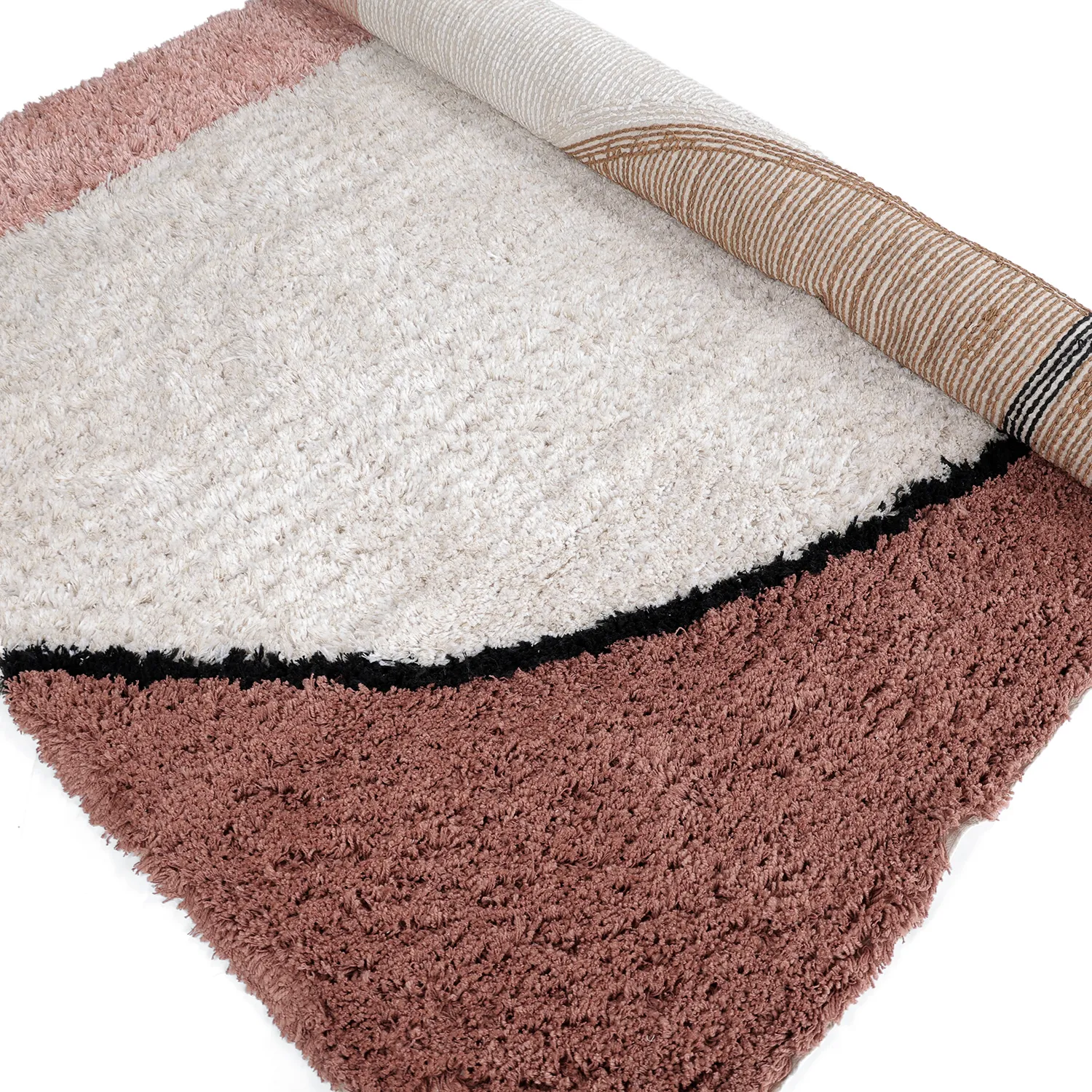 Ryamattor - Perast Natural Cotton Shaggy (multi)