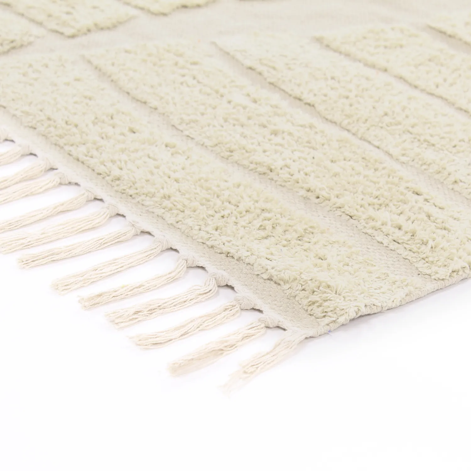 Ryamattor - Rani Natural Cotton Shaggy (beige)