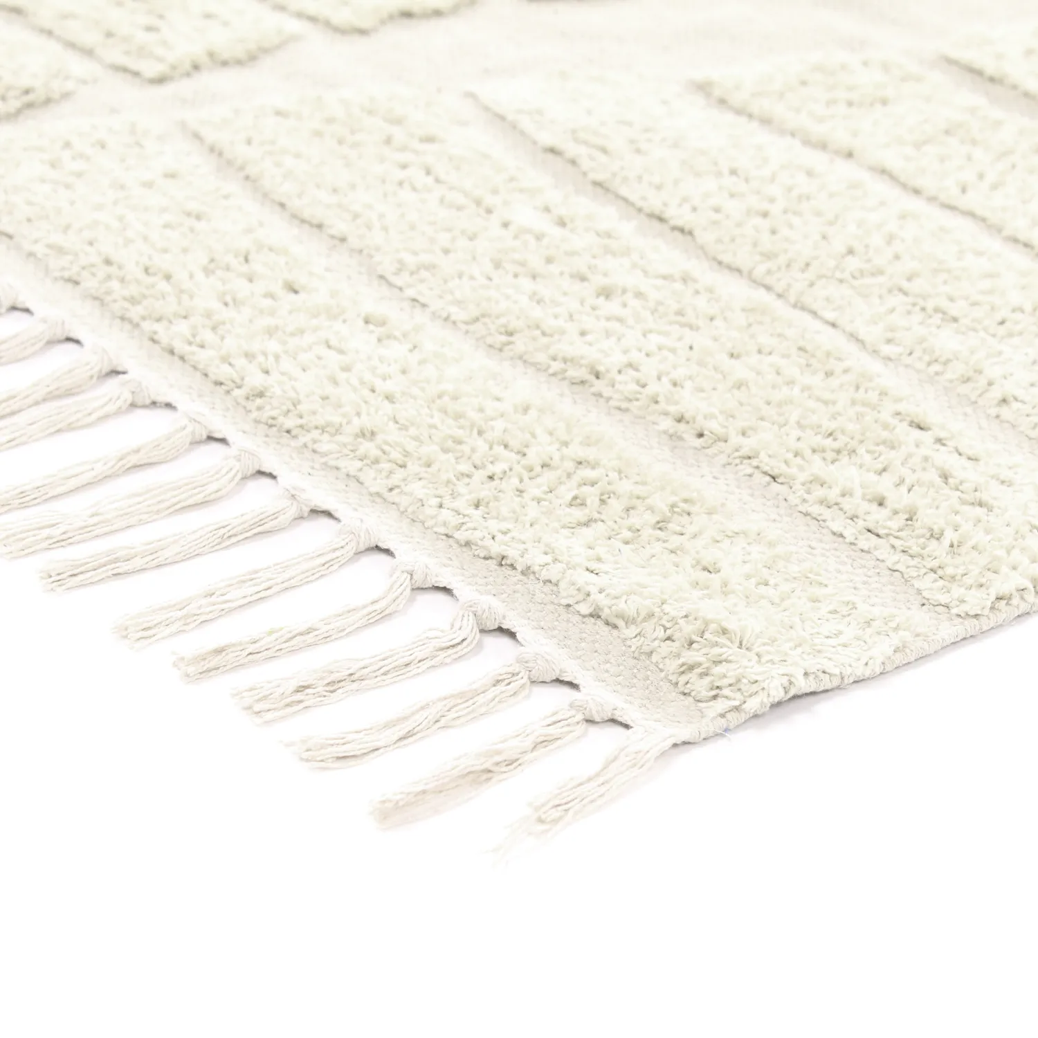 Ryamattor - Rani Natural Cotton Shaggy (offwhite)