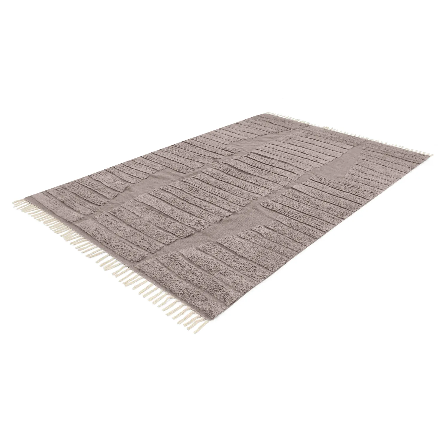 Ryamattor - Rani Natural Cotton Shaggy (taupe)