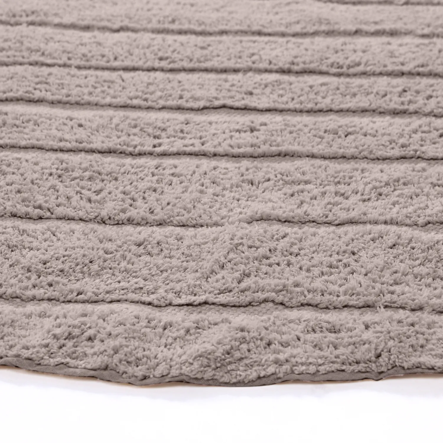 Rund matta - Rani Natural Cotton Shaggy (taupe)