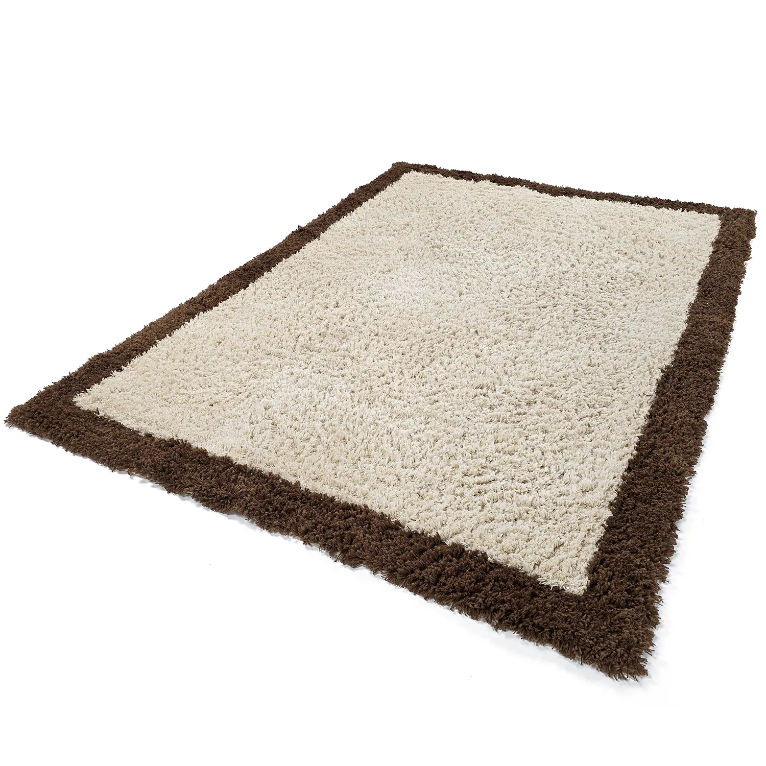 Ryamattor - Sagres Natural Cotton Shaggy (offwhite/brun)
