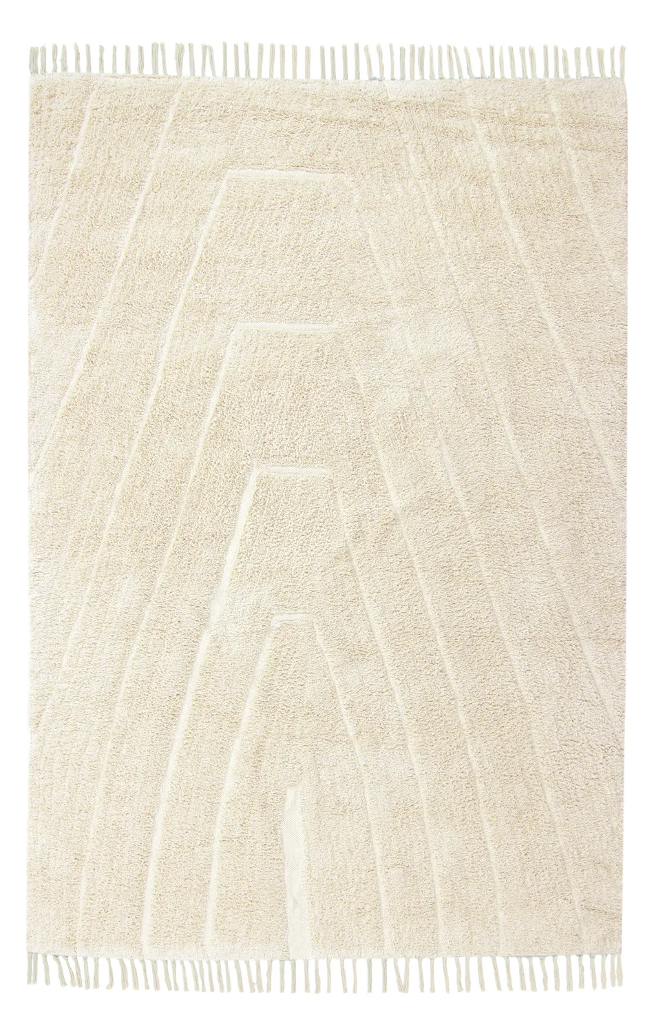Ryamattor - Sivia Natural Cotton Shaggy (offwhite)
