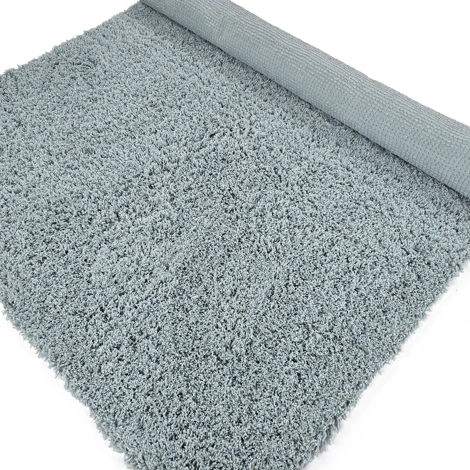 Ryamattor - Combarro Solid Cotton Shaggy (ljusblå)