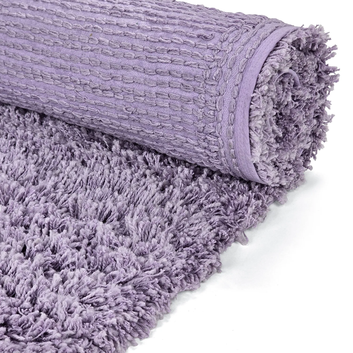 Ryamattor - Combarro Solid Cotton Shaggy (ljuslila)