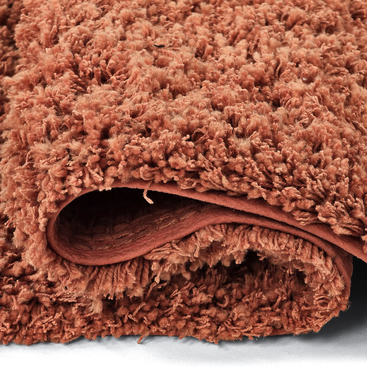 Ryamattor - Combarro Solid Cotton Shaggy (ljusorange)