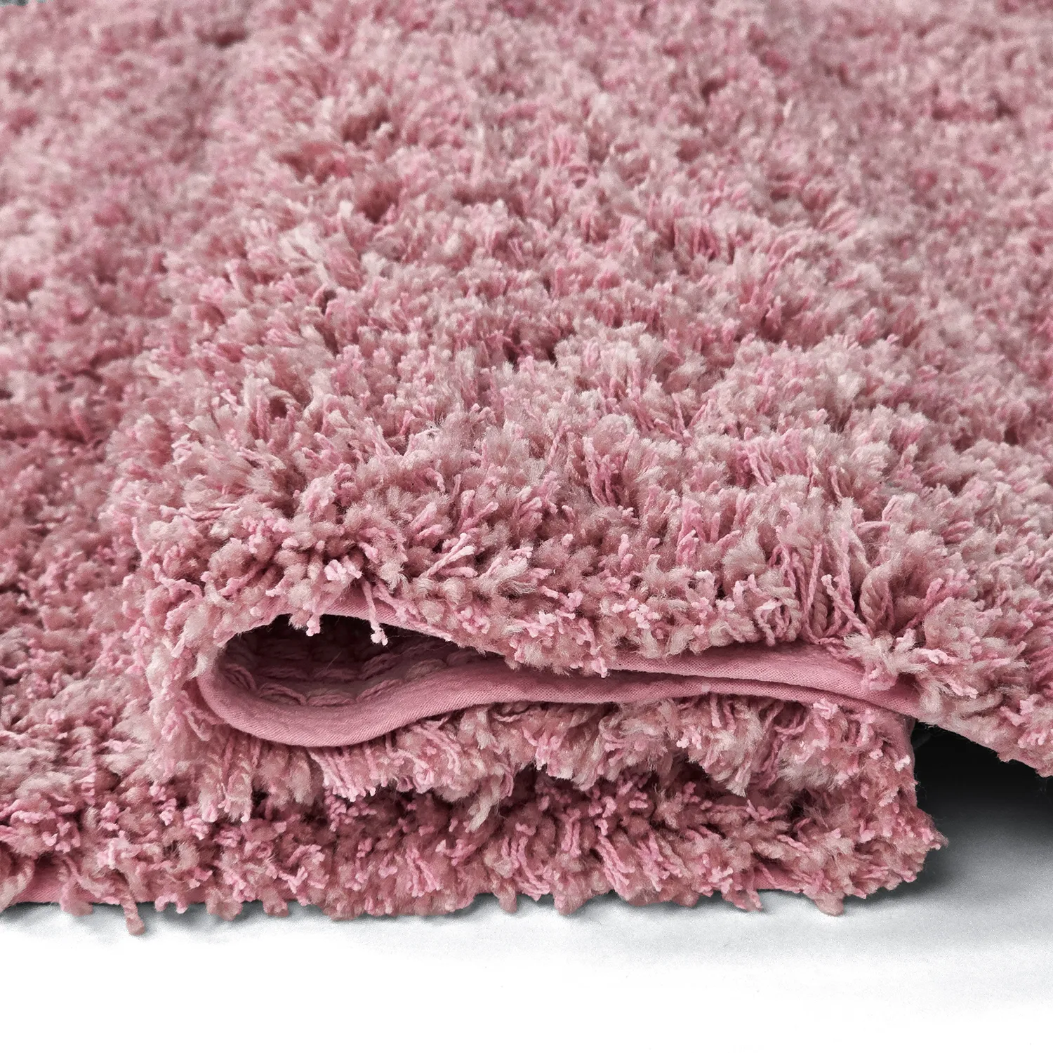 Ryamattor - Combarro Solid Cotton Shaggy (ljusrosa)