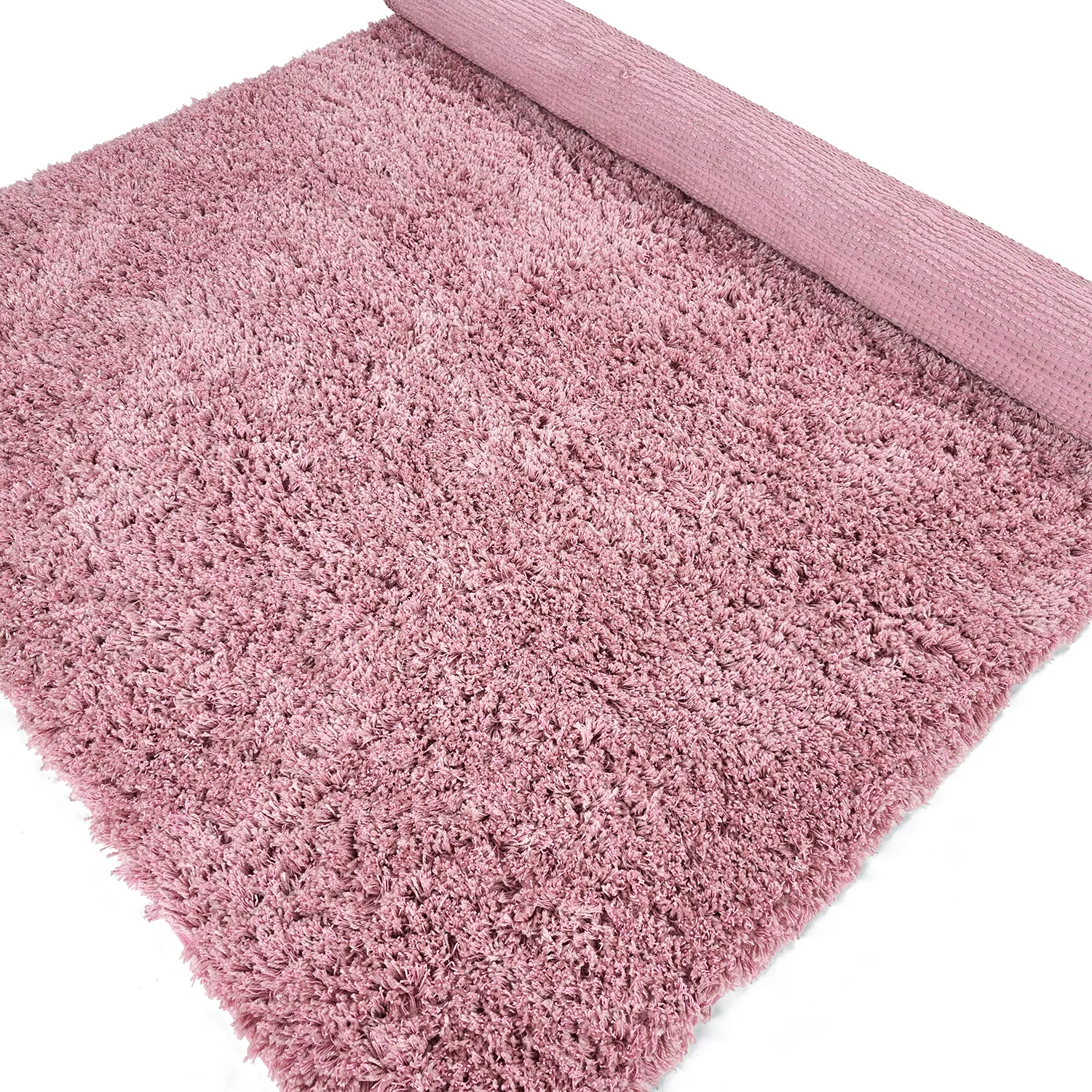 Ryamattor - Combarro Solid Cotton Shaggy (ljusrosa)