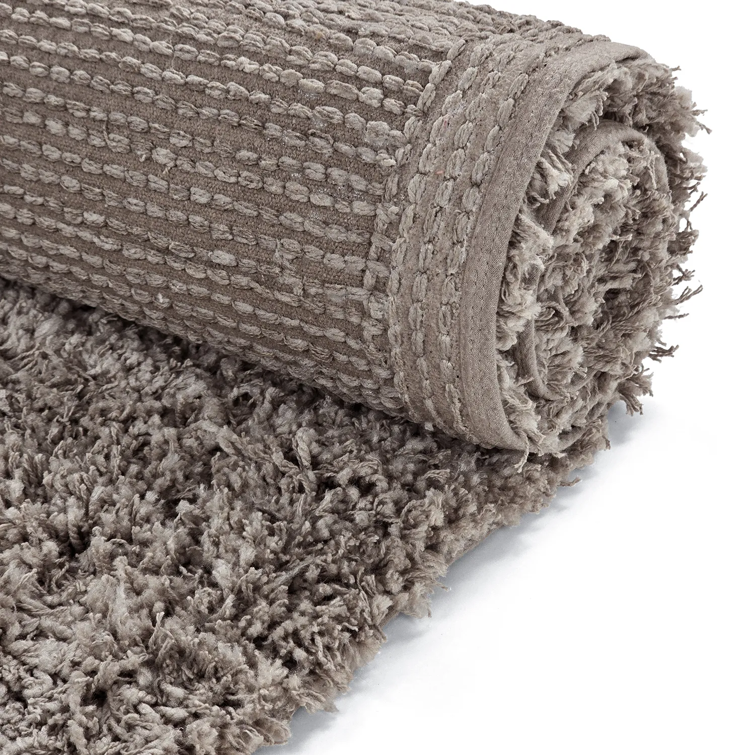Ryamattor - Combarro Solid Cotton Shaggy (taupe)