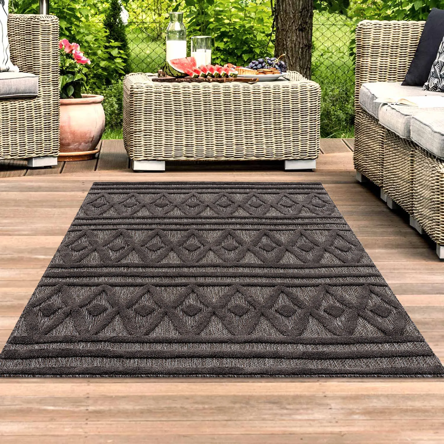 Shaggy Indoor-Outdoor - Chester (antracit)