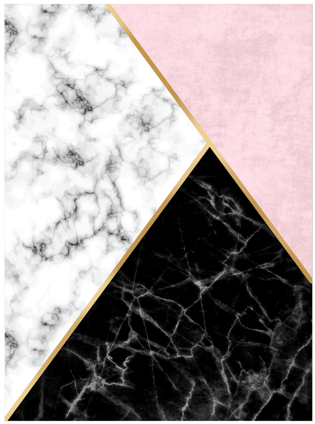 Wiltonmatta - Savino (svart/vit/rosa) (Storlek: 200 x 280 cm)